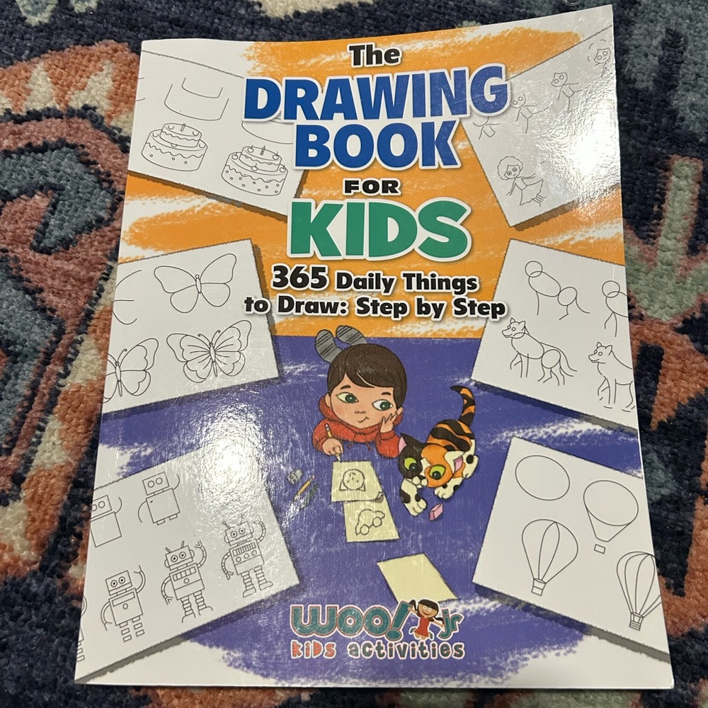Drawing Book for Kids - Orange and Blue
